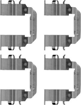 HELLA 8DZ 355 204-751 - Disk əyləc pedləri üçün aksesuar dəsti furqanavto.az