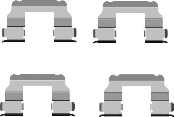 HELLA 8DZ 355 205-091 - Disk əyləc pedləri üçün aksesuar dəsti furqanavto.az