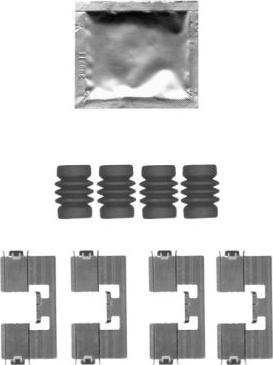 HELLA 8DZ 355 205-171 - Disk əyləc pedləri üçün aksesuar dəsti furqanavto.az