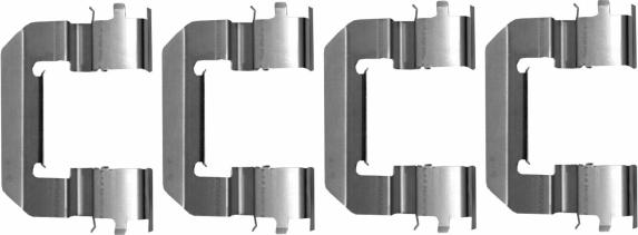 HELLA 8DZ 355 206-681 - Disk əyləc pedləri üçün aksesuar dəsti furqanavto.az