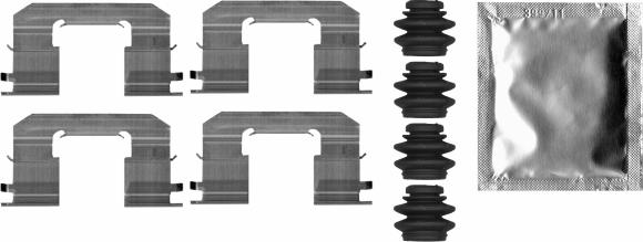 HELLA 8DZ 355 206-701 - Disk əyləc pedləri üçün aksesuar dəsti furqanavto.az