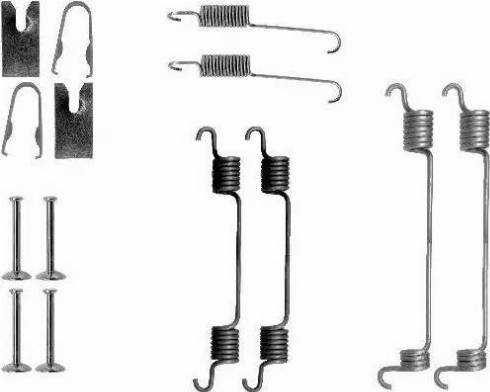 HELLA 8DZ 355 200-611 - Aksesuar dəsti, əyləc başlıqları furqanavto.az