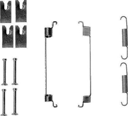 HELLA 8DZ 355 200-841 - Aksesuar dəsti, əyləc başlıqları furqanavto.az