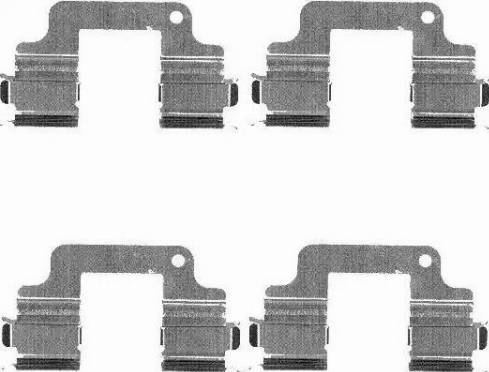 HELLA 8DZ 355 203-371 - Disk əyləc pedləri üçün aksesuar dəsti furqanavto.az