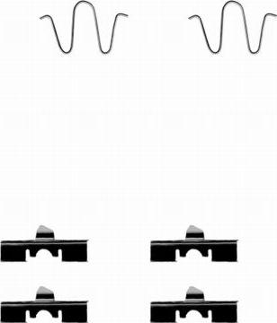 HELLA 8DZ 355 202-471 - Disk əyləc pedləri üçün aksesuar dəsti furqanavto.az