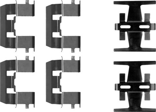 HELLA 8DZ 355 202-601 - Disk əyləc pedləri üçün aksesuar dəsti furqanavto.az