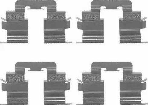 HELLA 8DZ 355 202-631 - Disk əyləc pedləri üçün aksesuar dəsti furqanavto.az