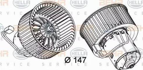 HELLA 8EW 351 040-241 - Daxili üfleyici furqanavto.az