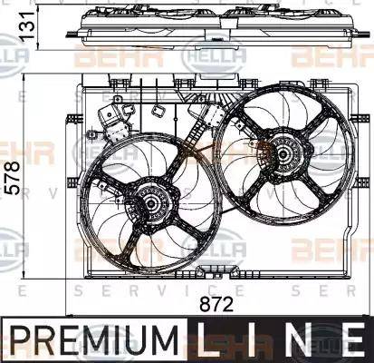 HELLA 8EW 351 041-441 - Fen, radiator furqanavto.az