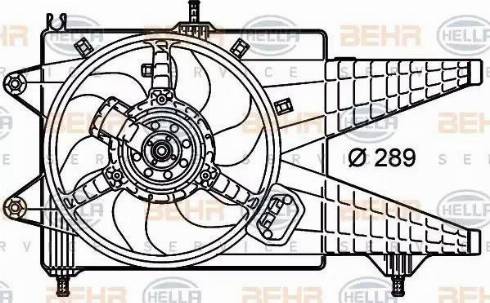 HELLA 8EW 351 039-651 - Fen, radiator furqanavto.az