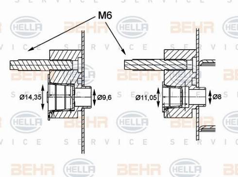 HELLA 8FC 351 004-561 - Kondenser, kondisioner furqanavto.az