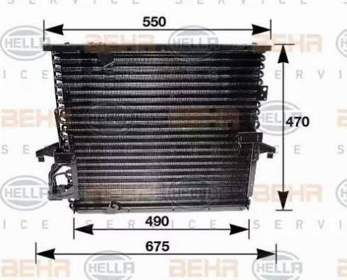 HELLA 8FC 351 035-031 - Kondenser, kondisioner furqanavto.az