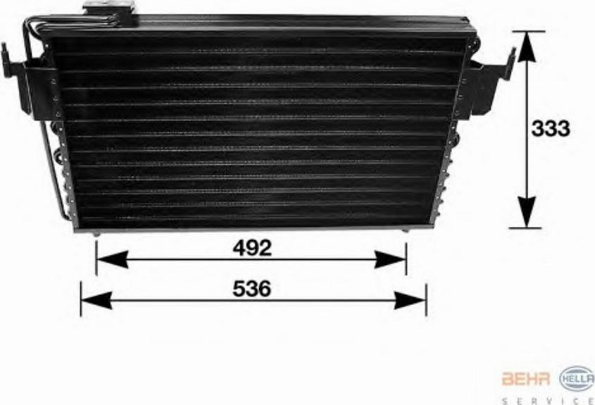 HELLA 8FC 351 035-391 - Kondenser, kondisioner furqanavto.az