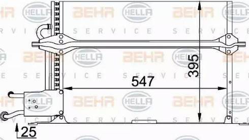 HELLA 8FC 351 035-291 - Kondenser, kondisioner furqanavto.az