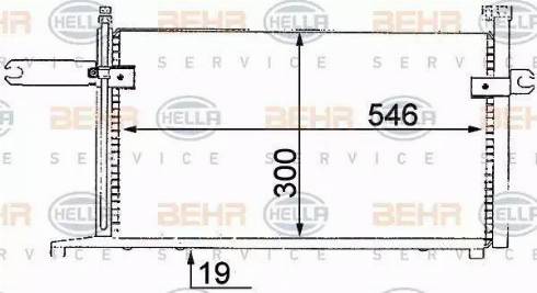 HELLA 8FC 351 038-411 - Kondenser, kondisioner furqanavto.az