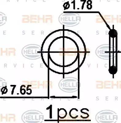 HELLA 8FC 351 038-554 - Kondenser, kondisioner furqanavto.az