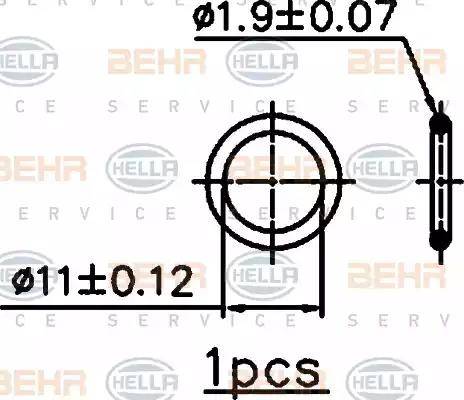 HELLA 8FC 351 037-181 - Kondenser, kondisioner furqanavto.az