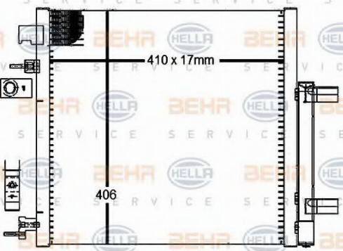 HELLA 8FC 351 029-481 - Kondenser, kondisioner furqanavto.az