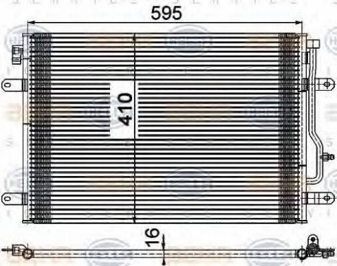 HELLA 8FC 351 309-481 - Kondenser, kondisioner furqanavto.az