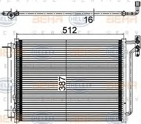 HELLA 8FC 351 309-541 - Kondenser, kondisioner furqanavto.az