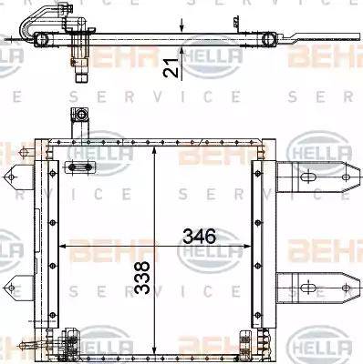 HELLA 8FC 351 300-171 - Kondenser, kondisioner furqanavto.az