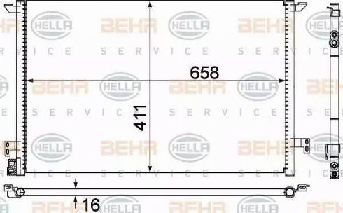 HELLA 8FC 351 300-314 - Kondenser, kondisioner furqanavto.az