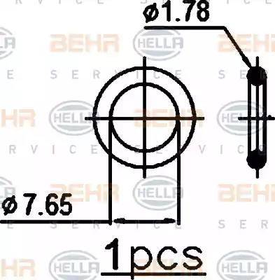 HELLA 8FC 351 300-241 - Kondenser, kondisioner furqanavto.az