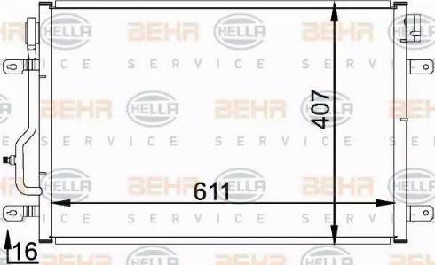 HELLA 8FC 351 300-241 - Kondenser, kondisioner furqanavto.az