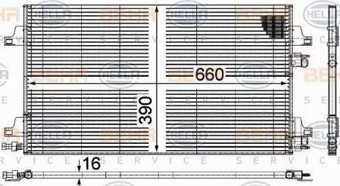 HELLA 8FC 351 301-644 - Kondenser, kondisioner furqanavto.az