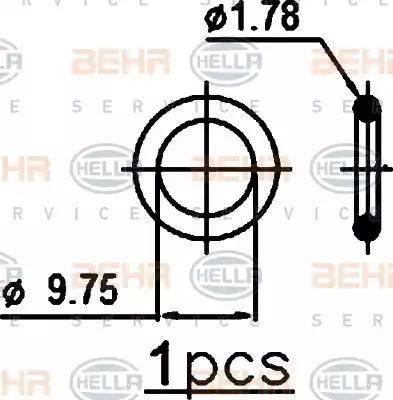 HELLA 8FC 351 301-751 - Kondenser, kondisioner furqanavto.az