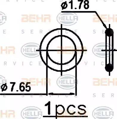 HELLA 8FC 351 319-411 - Kondenser, kondisioner furqanavto.az