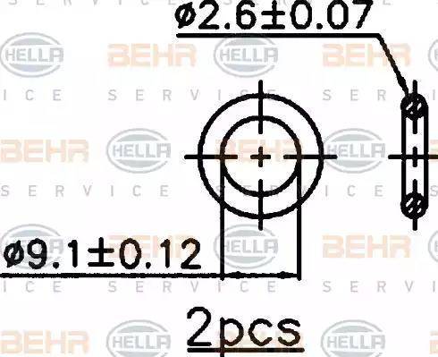 HELLA 8FC 351 318-361 - Kondenser, kondisioner furqanavto.az