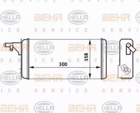 HELLA 8FH 351 024-251 - İstilik dəyişdiricisi, daxili isitmə www.furqanavto.az