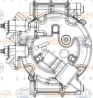 HELLA 8FK 351 334-441 - Kompressor, kondisioner furqanavto.az