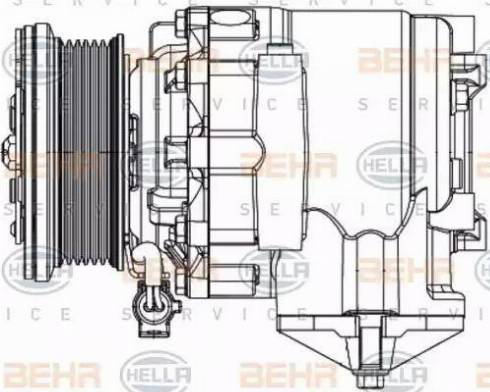 HELLA 8FK 351 334-331 - Kompressor, kondisioner furqanavto.az