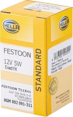 HELLA 8GM 002 091-311 - Lampa, nömrə nişanı işığı furqanavto.az