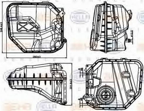 HELLA 8MA 376 737-201 - Genişləndirici çən, soyuducu www.furqanavto.az