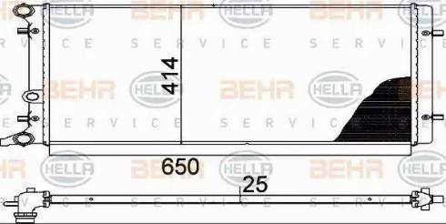 HELLA 8MK 376 888-784 - Radiator, mühərrikin soyudulması www.furqanavto.az