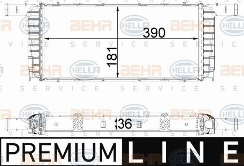 HELLA 8MK 376 792-601 - Radiator, mühərrikin soyudulması furqanavto.az