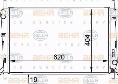 HELLA 8MK 376 754-791 - Radiator, mühərrikin soyudulması furqanavto.az