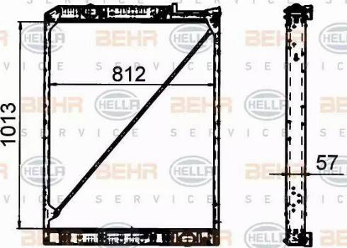 HELLA 8MK 376 765-181 - Radiator, mühərrikin soyudulması furqanavto.az