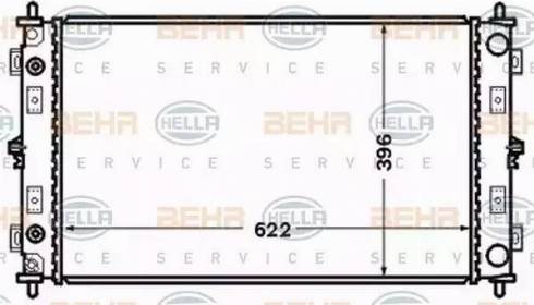 HELLA 8MK 376 766-501 - Radiator, mühərrikin soyudulması furqanavto.az