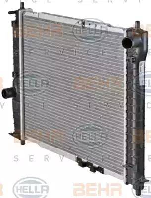 HELLA 8MK 376 762-641 - Radiator, mühərrikin soyudulması furqanavto.az