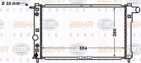 HELLA 8MK 376 767-221 - Radiator, mühərrikin soyudulması furqanavto.az