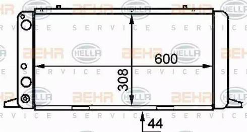 HELLA 8MK 376 714-471 - Radiator, mühərrikin soyudulması furqanavto.az