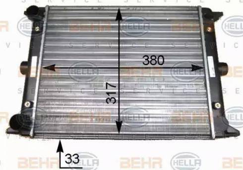 HELLA 8MK 376 715-211 - Radiator, mühərrikin soyudulması furqanavto.az