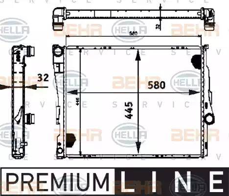 HELLA 8MK 376 716-261 - Radiator, mühərrikin soyudulması furqanavto.az