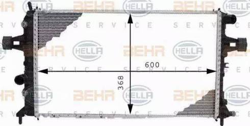 HELLA 8MK 376 710-334 - Radiator, mühərrikin soyudulması furqanavto.az