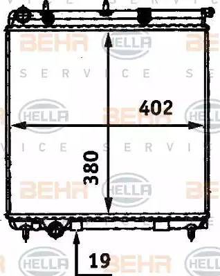 HELLA 8MK 376 718-631 - Radiator, mühərrikin soyudulması furqanavto.az