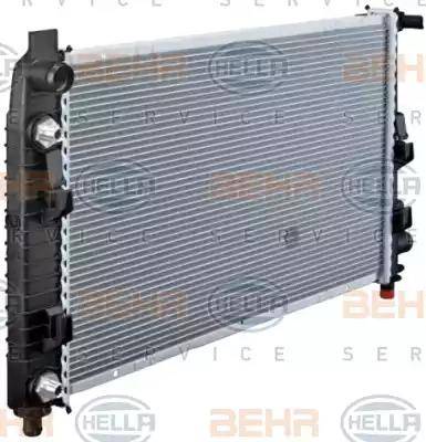 HELLA 8MK 376 713-051 - Radiator, mühərrikin soyudulması furqanavto.az